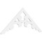 Ekena Millwork Pitch Vienna Architectural Grade PVC Gable Pediment, 60"W x 25"H x 1"P (10/12) GPP060X025X100VIE - alternate 1